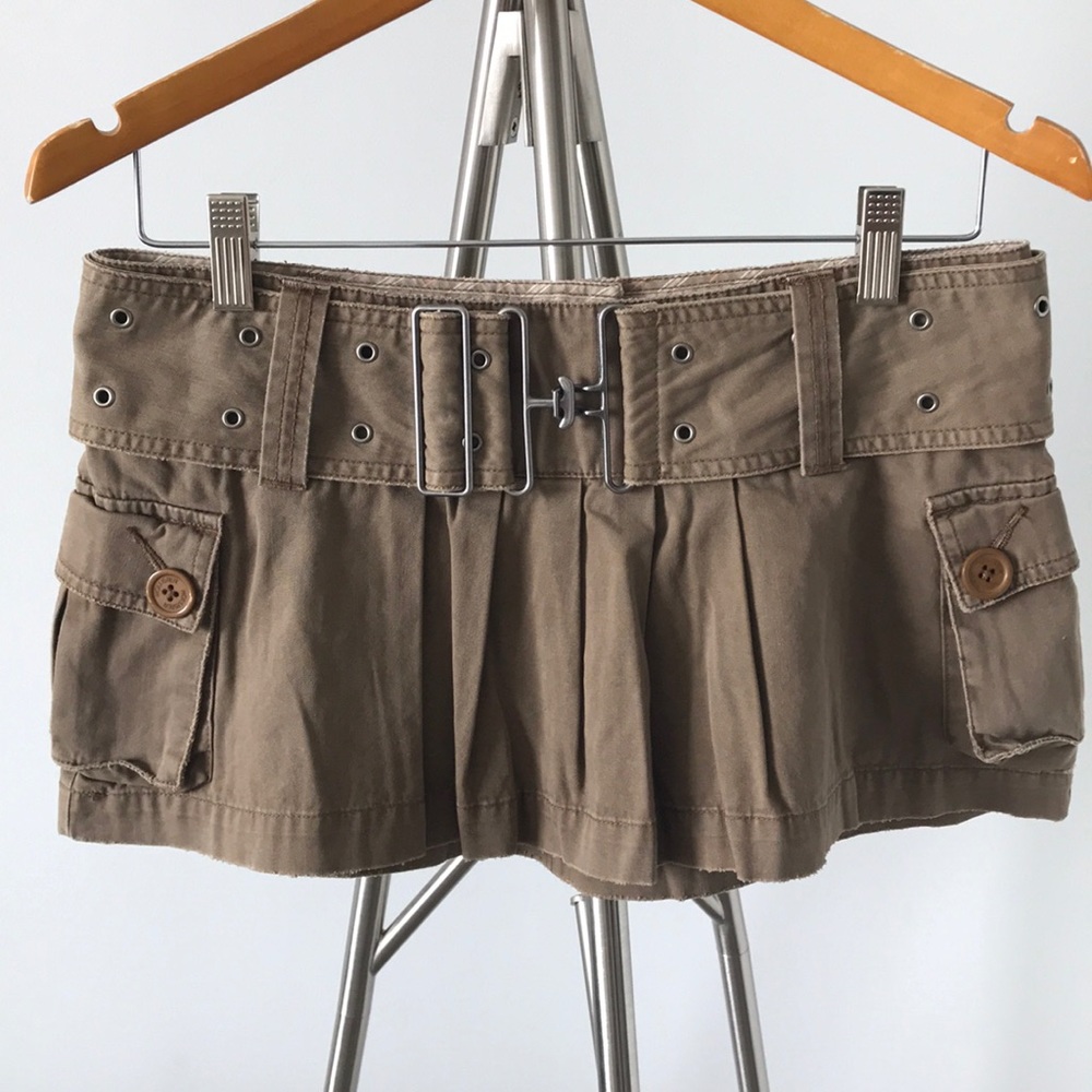 Hollister Brown Cargo Skirt